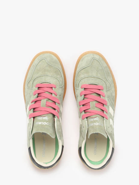 Sneakers Goal Uit Leder Coolway Groen women 7603146 ander zicht 4